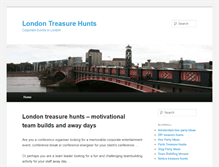 Tablet Screenshot of londontreasurehunts.com